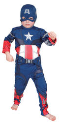 View Item Boys Captain America Classic Fancy Dress Costume